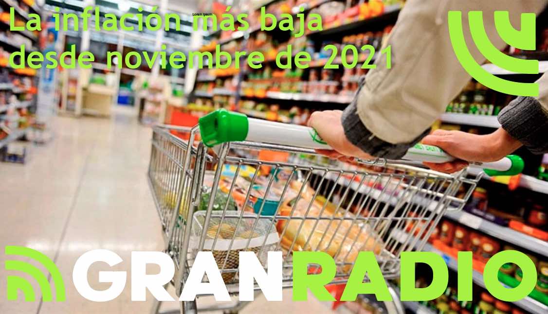 La inflación más baja desde noviembre de 2021